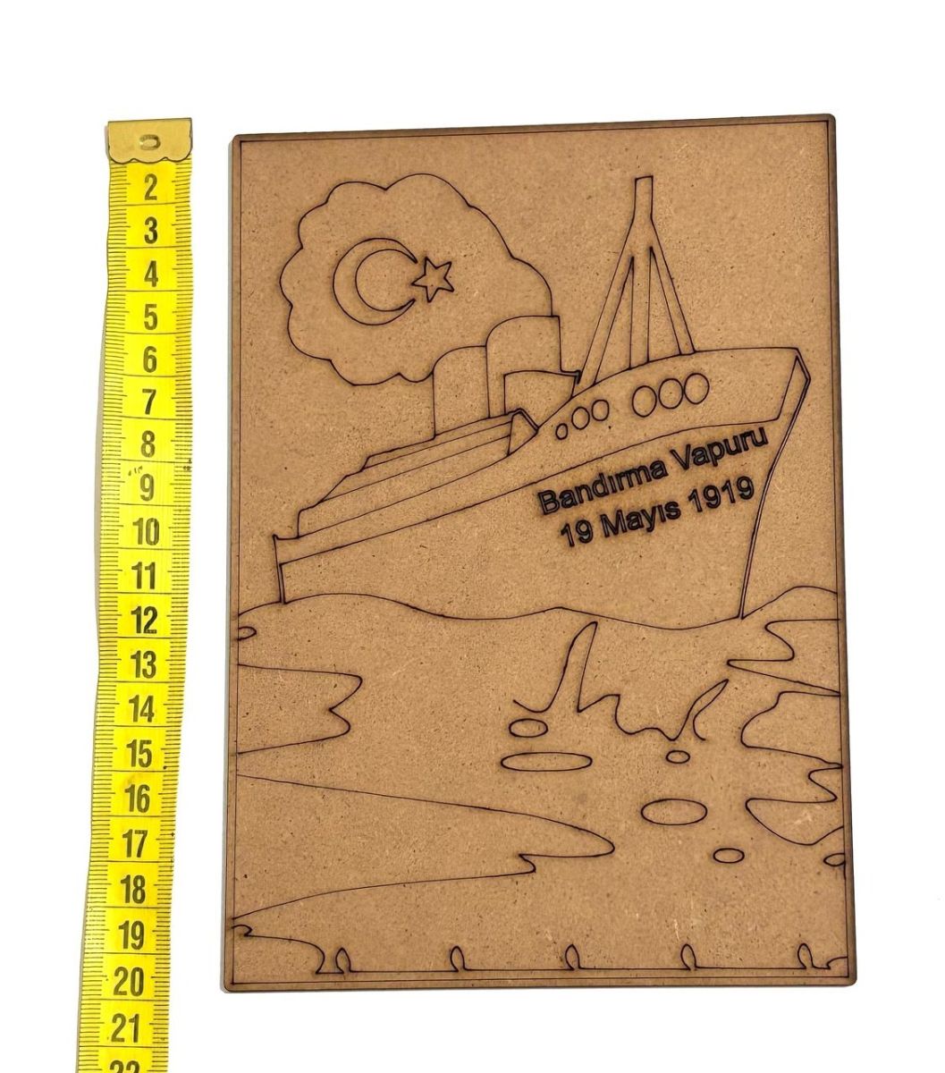 Bandırma Vapuru Ahşap Boyama Seti 19 Mayıs Etkinliği