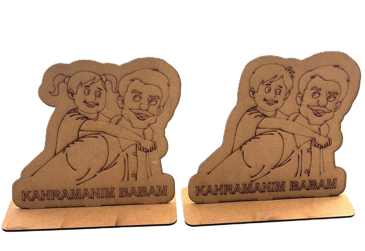 Çocuklar İçin Ahşap Boyama Babalar Günü Okul Öncesi