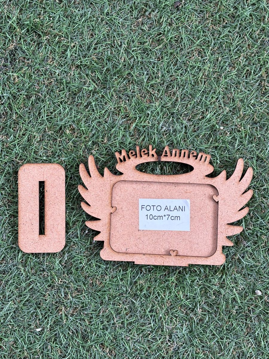 Çocuklar İçin Ahşap Boyama Melek Annem Melek Kanadı Boyanabilir Ahşap Çerçeve Anneler Günü Etkinlikleri