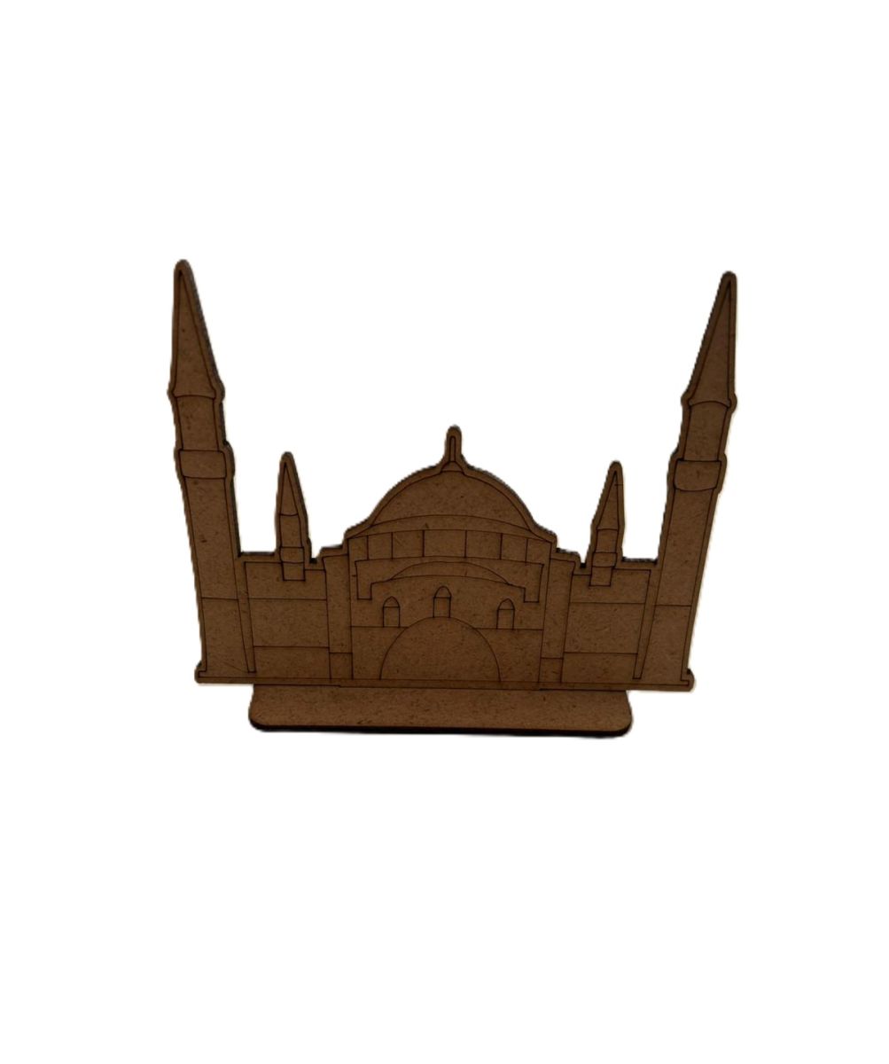 Çocuklar İçin Ahşap Boyama Dini Etkinlik Ahşap Ayasofya-i Kebir Cami-i Şerifi Maketi
