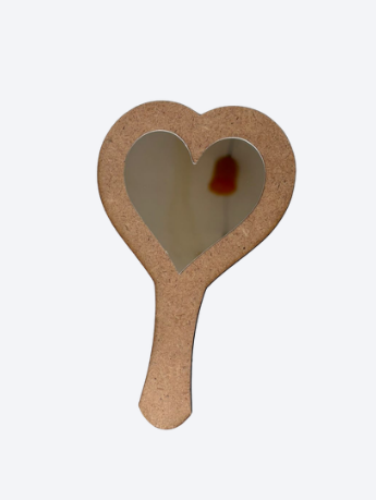 Çocuklar İçin Ahşap Boyama El Aynası Pleksi Ayna Tek Kat Ahşap El Aynası Anneler Günü Etkinlikleri